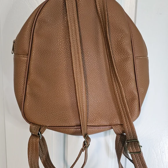 Embroidered Frida Kahlo Small Backpack Mexicana Multicolored and Tan OS - Picture 7 of 10